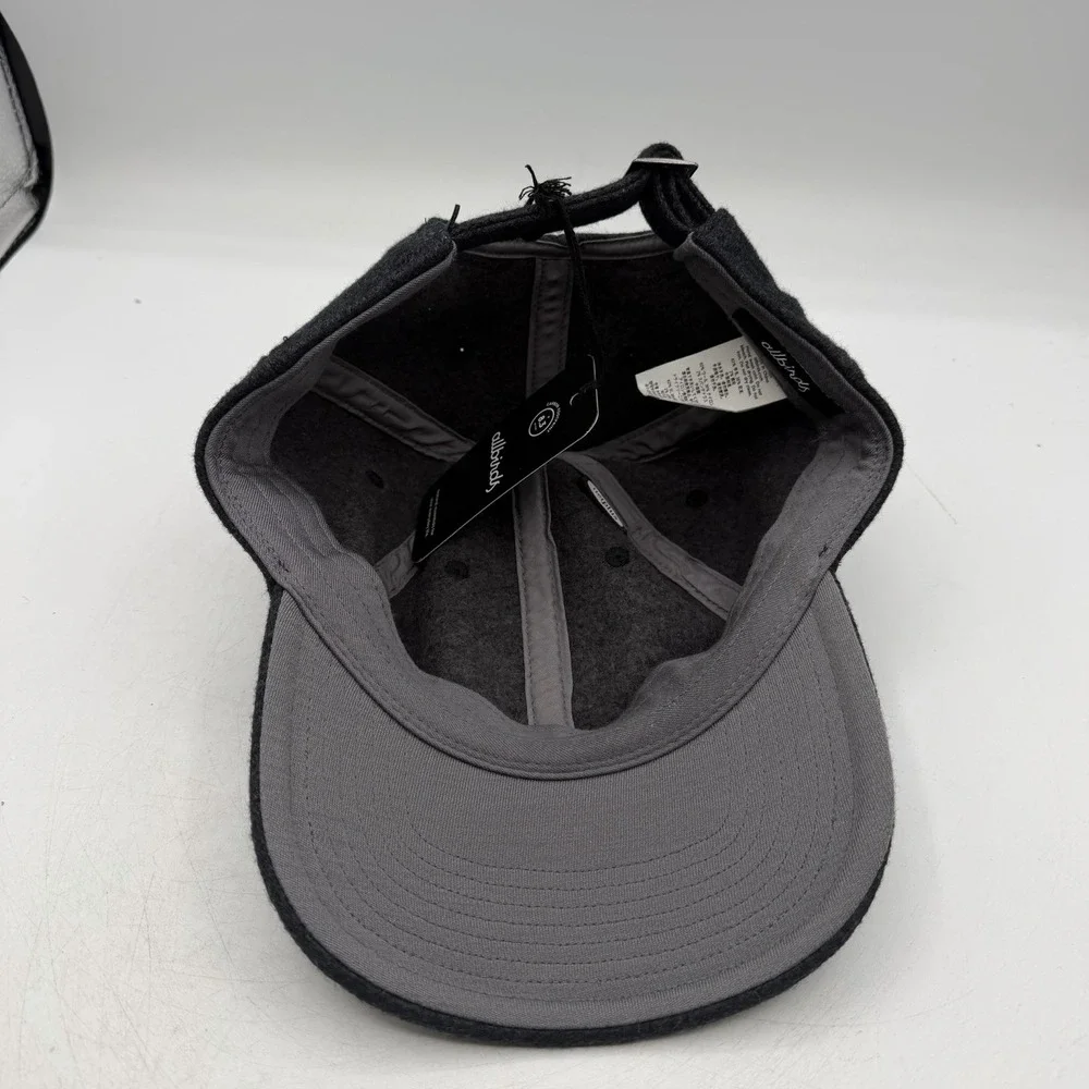 Allbirds The Cap Hat‎ Strapback Adjustable Natural Black Wool Blend Unisex OSFM